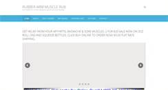 Desktop Screenshot of myrubberarm.com
