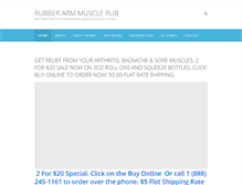 Tablet Screenshot of myrubberarm.com